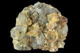 Yellow/Green Cubic Fluorite Crystal Cluster - Morocco #82809-1
